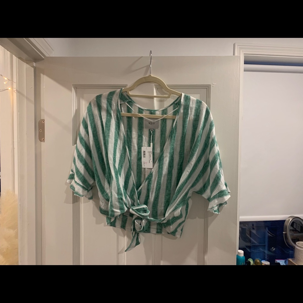 Rails wrap crop top